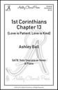 First Corinthians Chapter Thirteen SATB choral sheet music cover